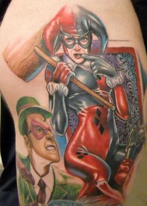 1. HARLEY QUINN FROM BATMAN. I DID THIS AT THE TAMPA BAY SHOW.... sexy harley quinn batman Beto Munoz Monkeyproink.com_.jpg