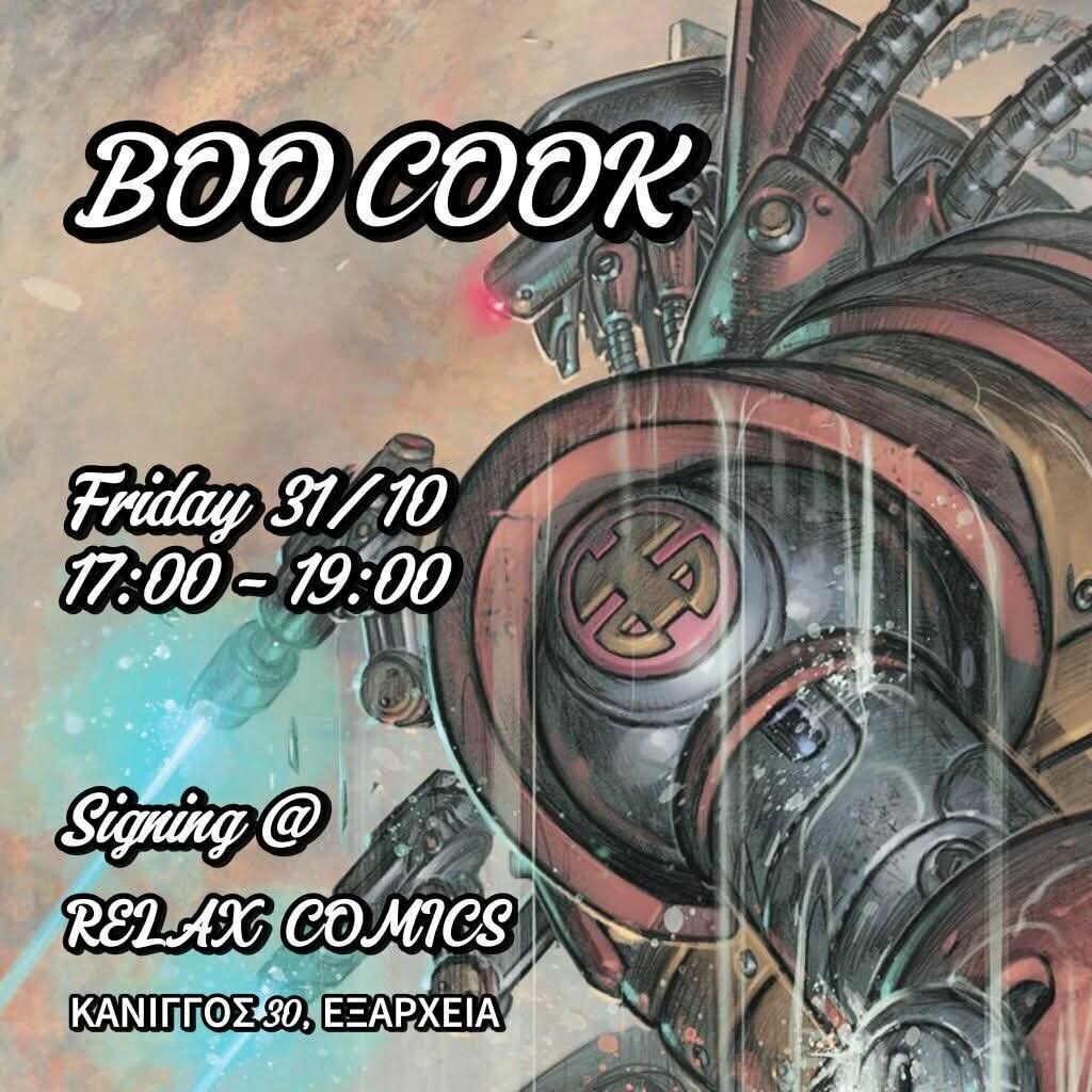 Signing του Boo Cook [31/10/2025 @ Relax Comics]