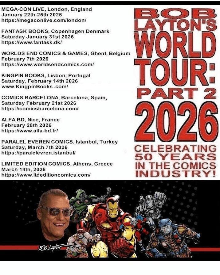 Signing του Bob Layton[14/03/2026 @ Limited Edition Comics]